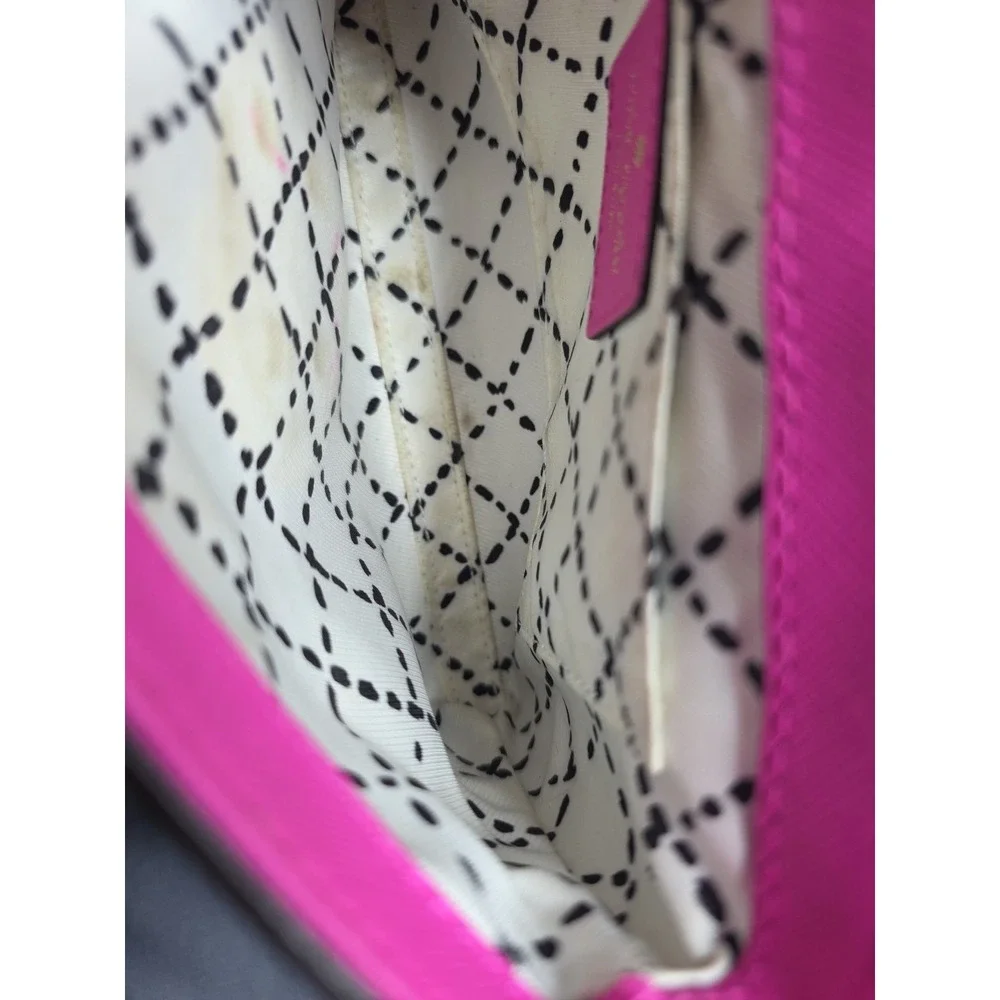 Kate Spade Newbury Lane Sally Crossbody Bag Hot Pink Saffiano Leather EUC!